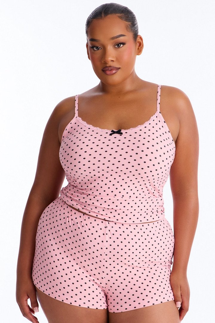 Pillow Talk PJ Short Set - Pink/combo