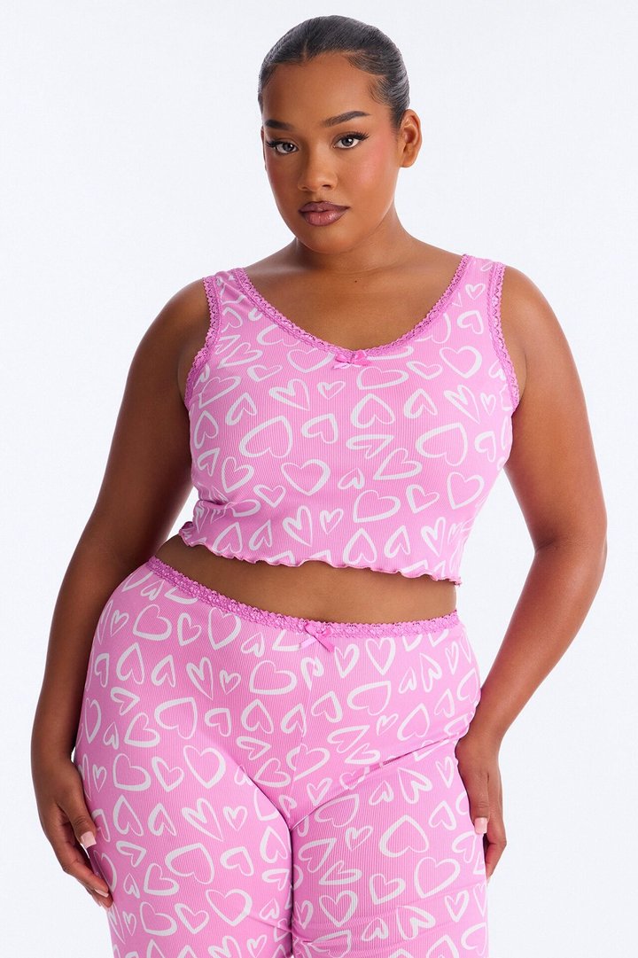 Love All Around Me PJ Pant Set - Pink/combo
