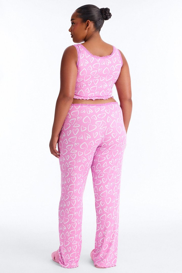 Love All Around Me PJ Pant Set - Pink/combo