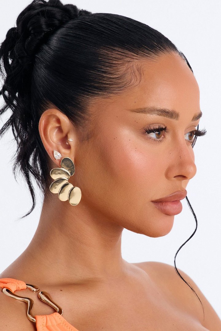 Dream Big Drop Earrings - Gold