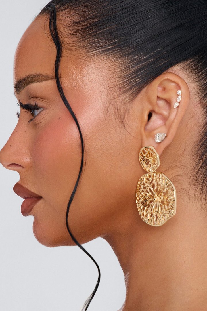 Through The Vines Earrings - Gold