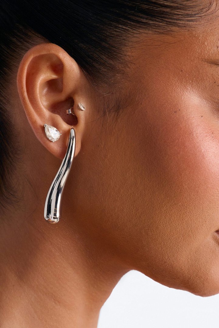 Just Go With It Earrings - Silver