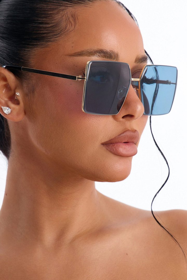 Be Extra Sunglasses - Gold/Blue