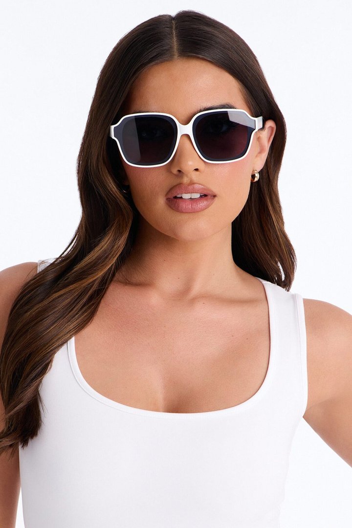Double Feature Sunglasses - White