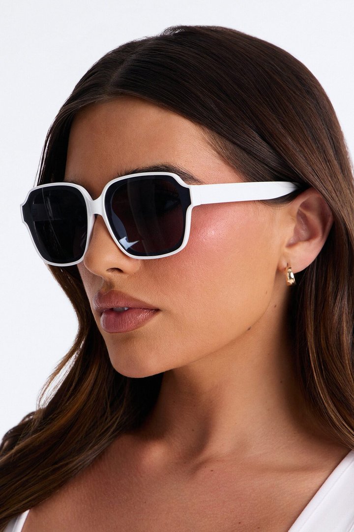 Double Feature Sunglasses - White