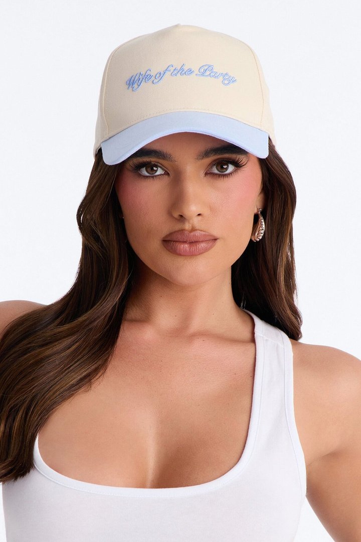 Wife Of The Party Baseball Hat - Blue/combo