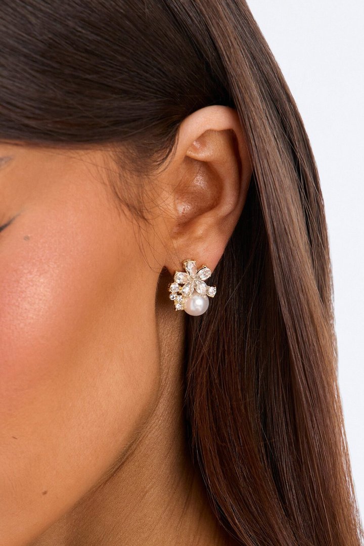 Soft Crush Stud Earrings - Gold