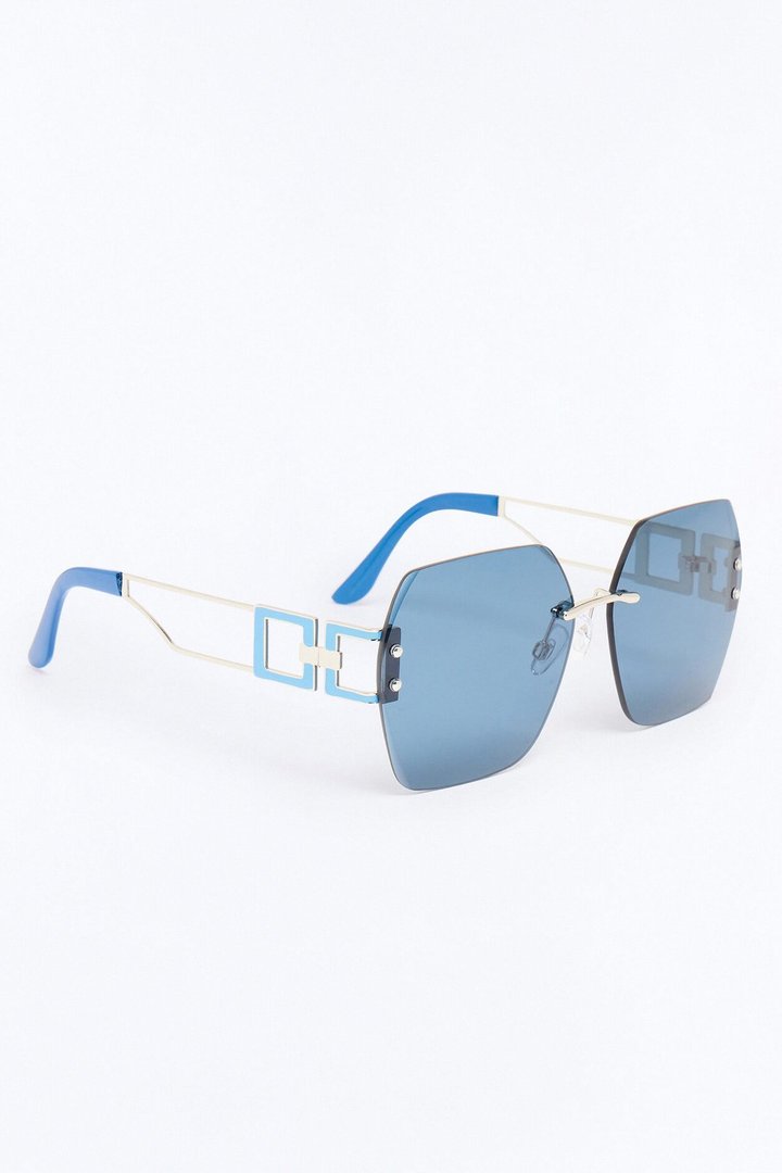 Sunset State Sunglasses - Blue/Silver