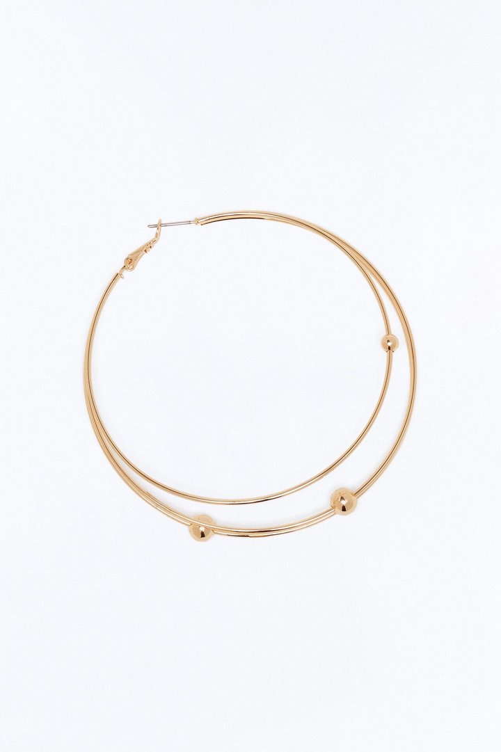 Daydream Believer Layered Hoop Earrings - Gold
