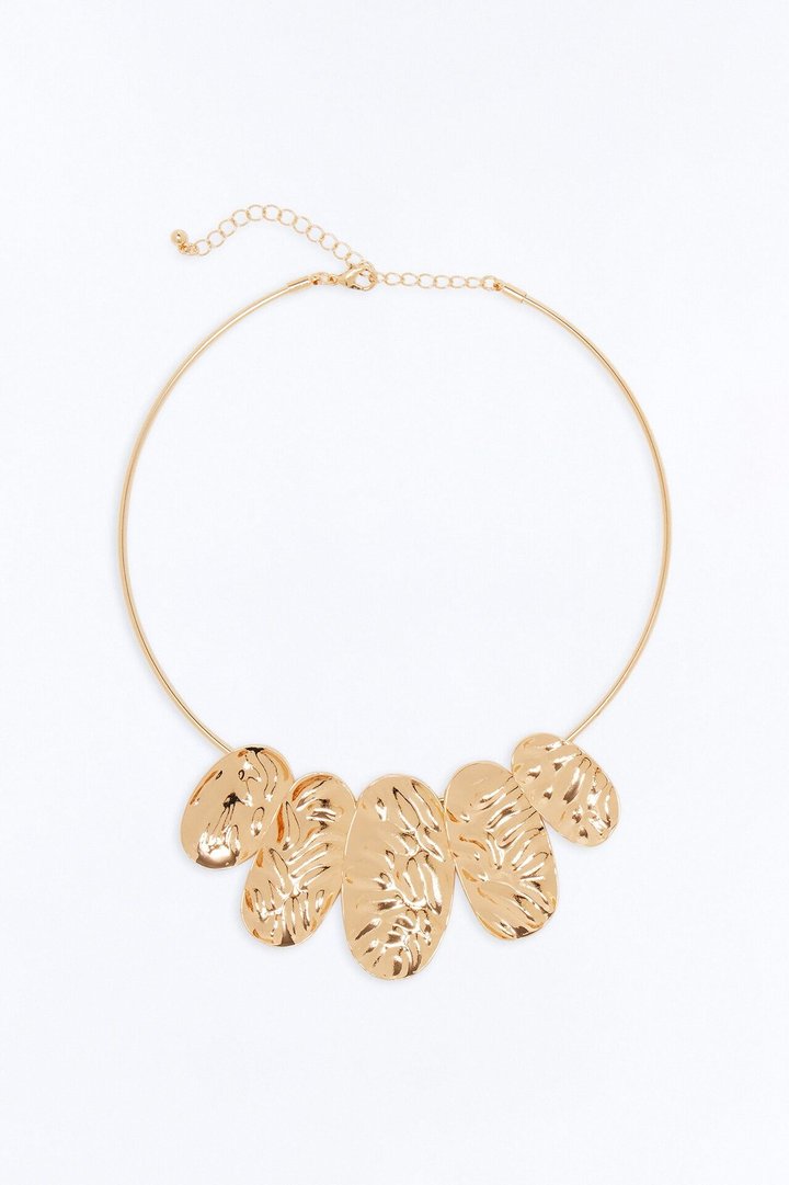 Paradise Shield Hardware Necklace - Gold