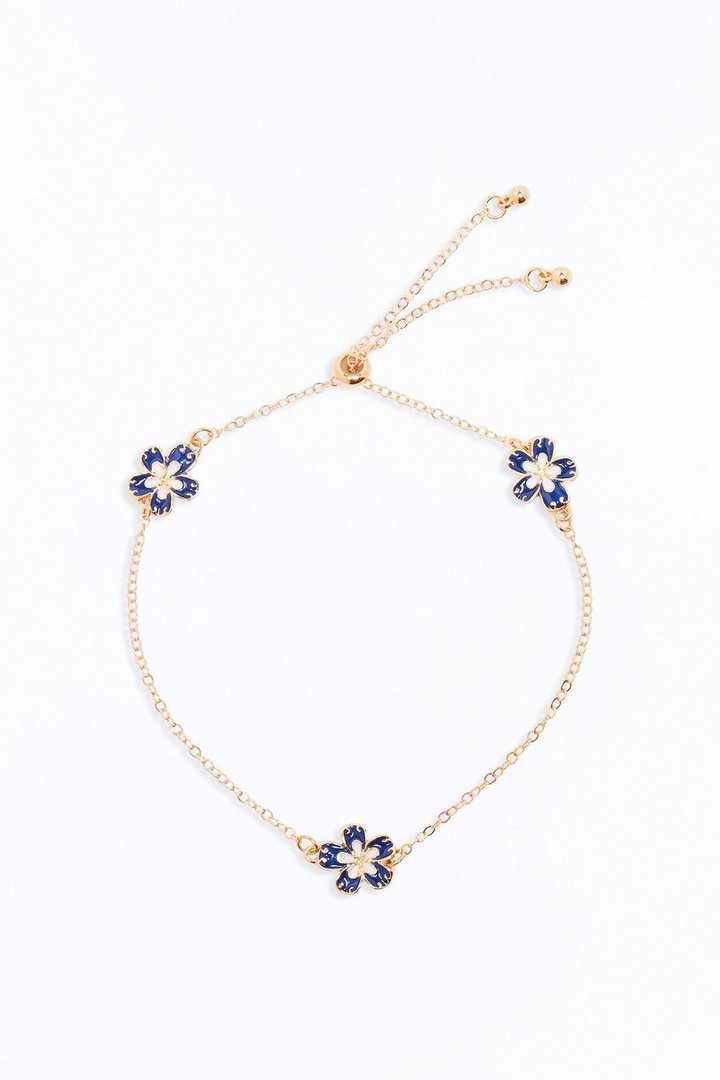 Pacific Dreams Anklet - Gold/Blue
