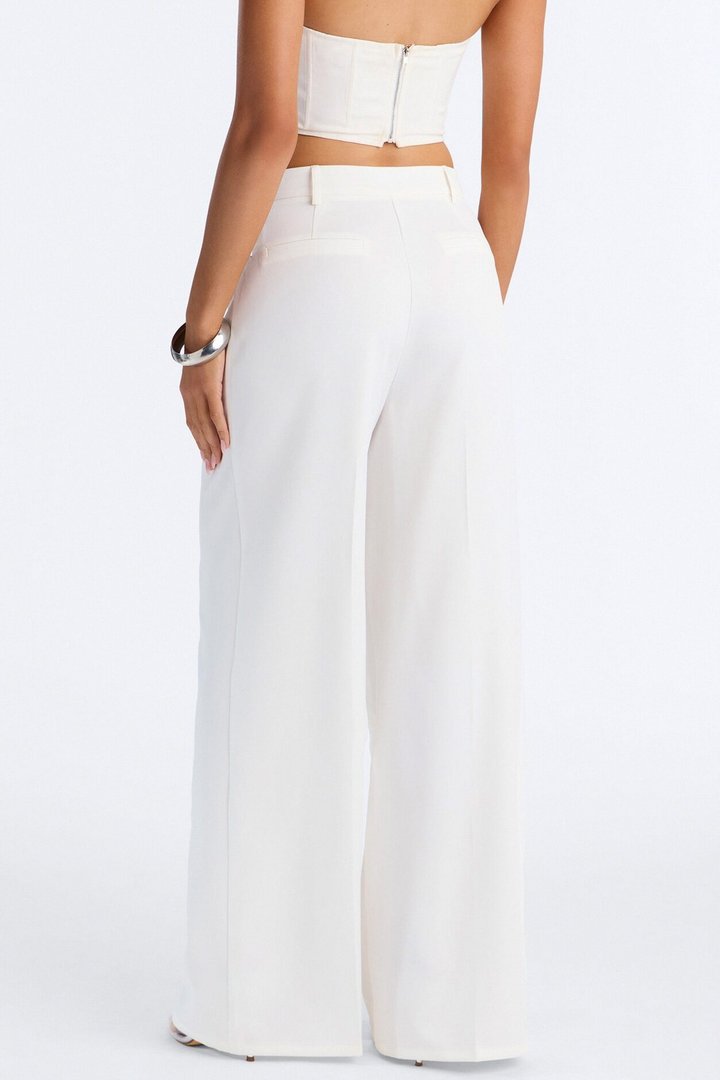 Tailored Touch Wrap Front Trouser 33″ - Ivory