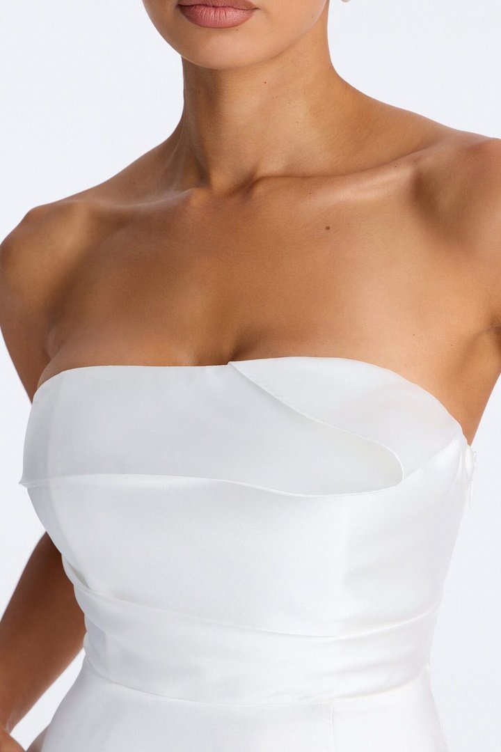Say I Do Taffeta Gown - White