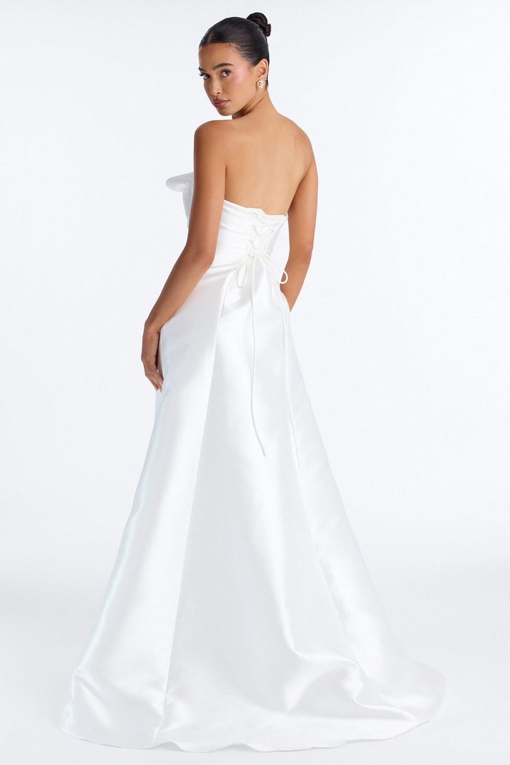 Say I Do Taffeta Gown - White