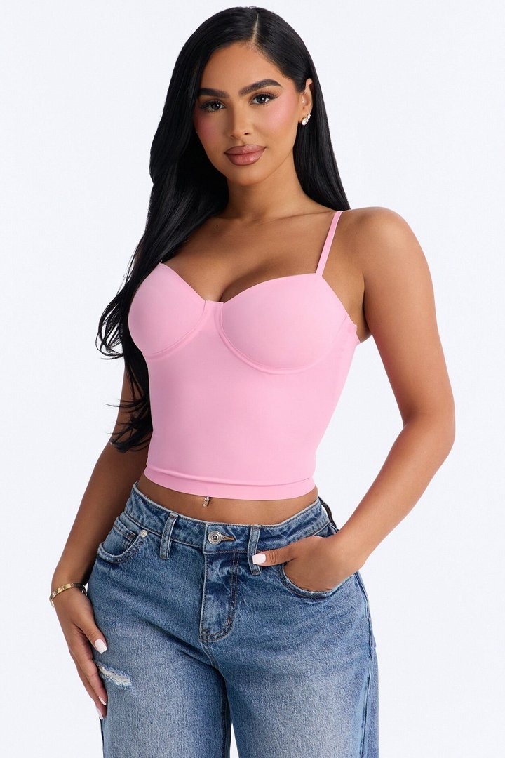 Amara Seamless Shapewear Top - Pink