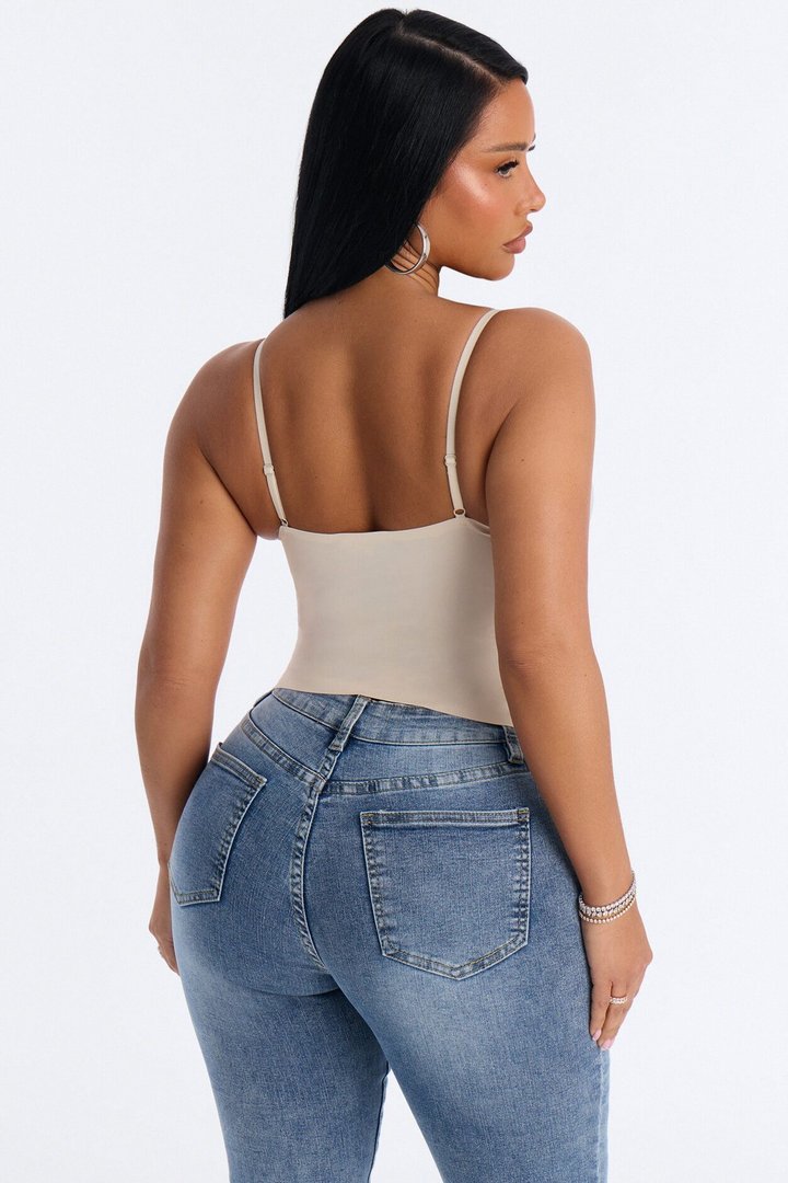 Amara Seamless Shapewear Top - Stone