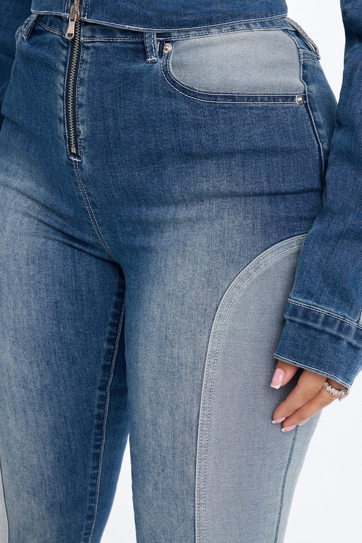 Ride At Dawn Moto Skinny Jeans - Light Wash