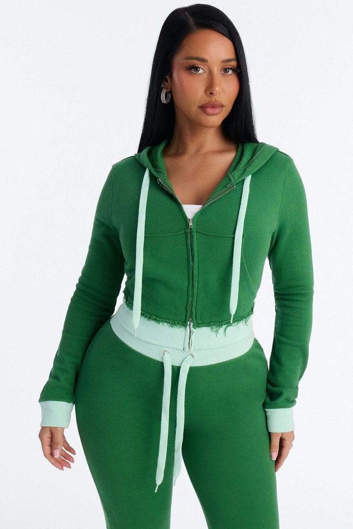 Keeping Up With Me Capri Set - Green