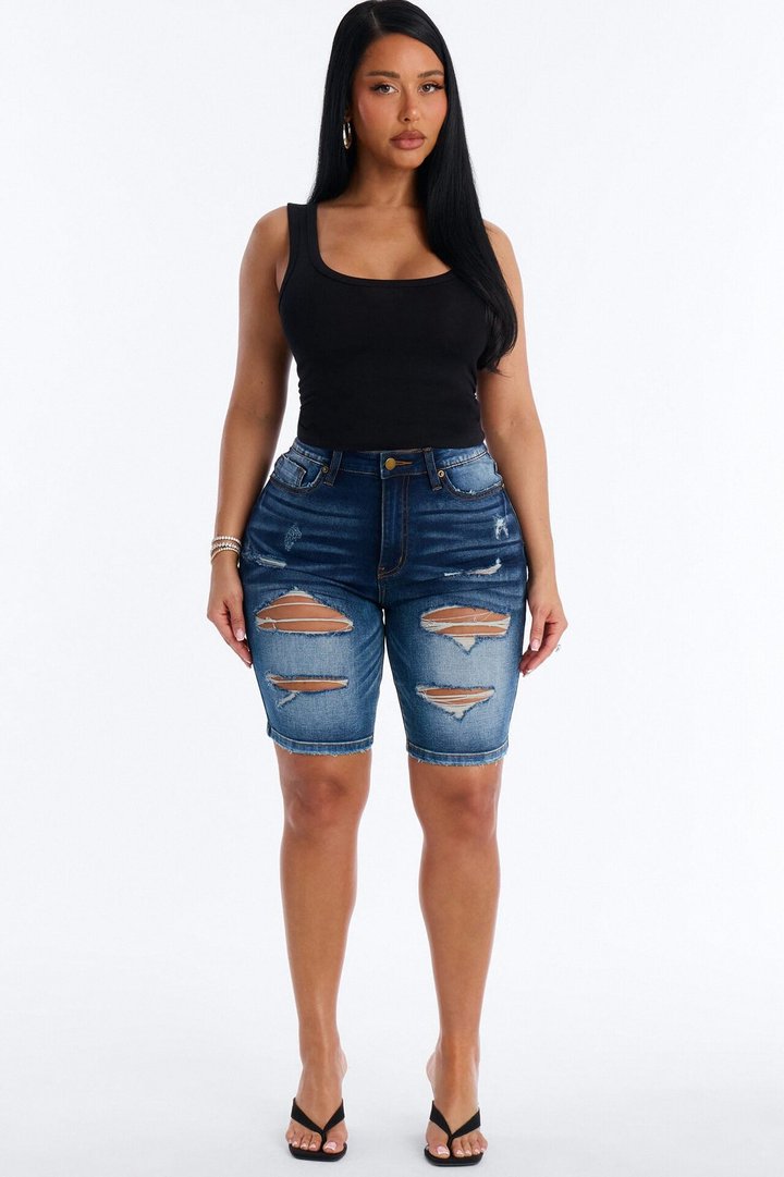 Everyday Cotton Blend Scoop Neck Tank Top - Black