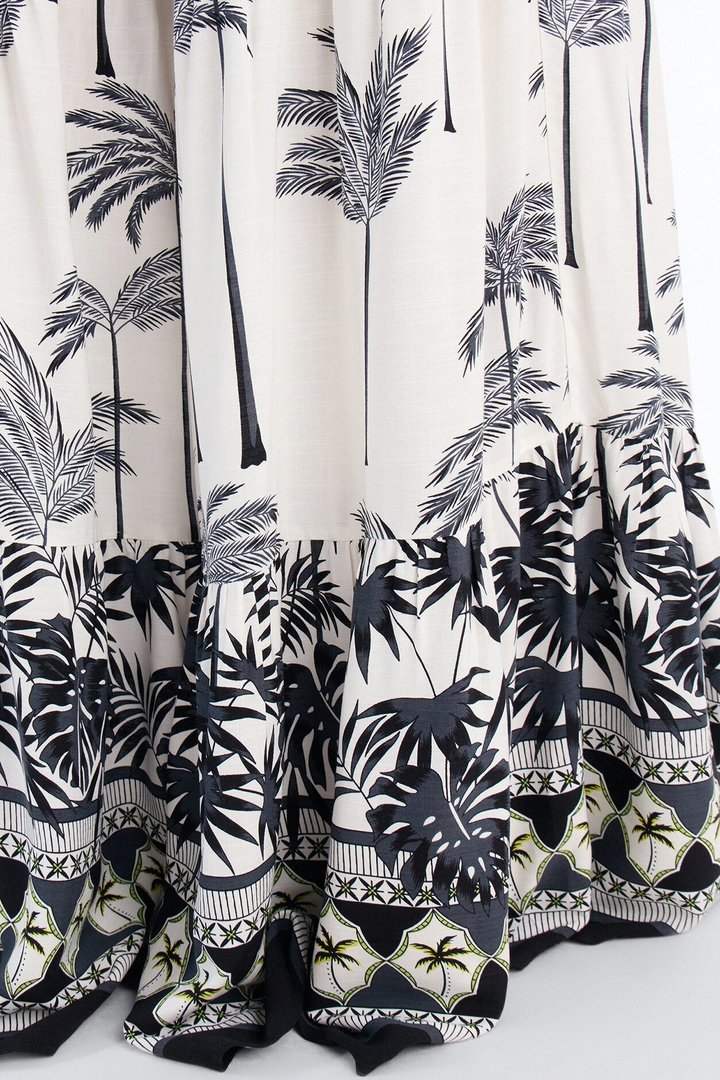 Trissa Tropical Halter Jumpsuit - Navy