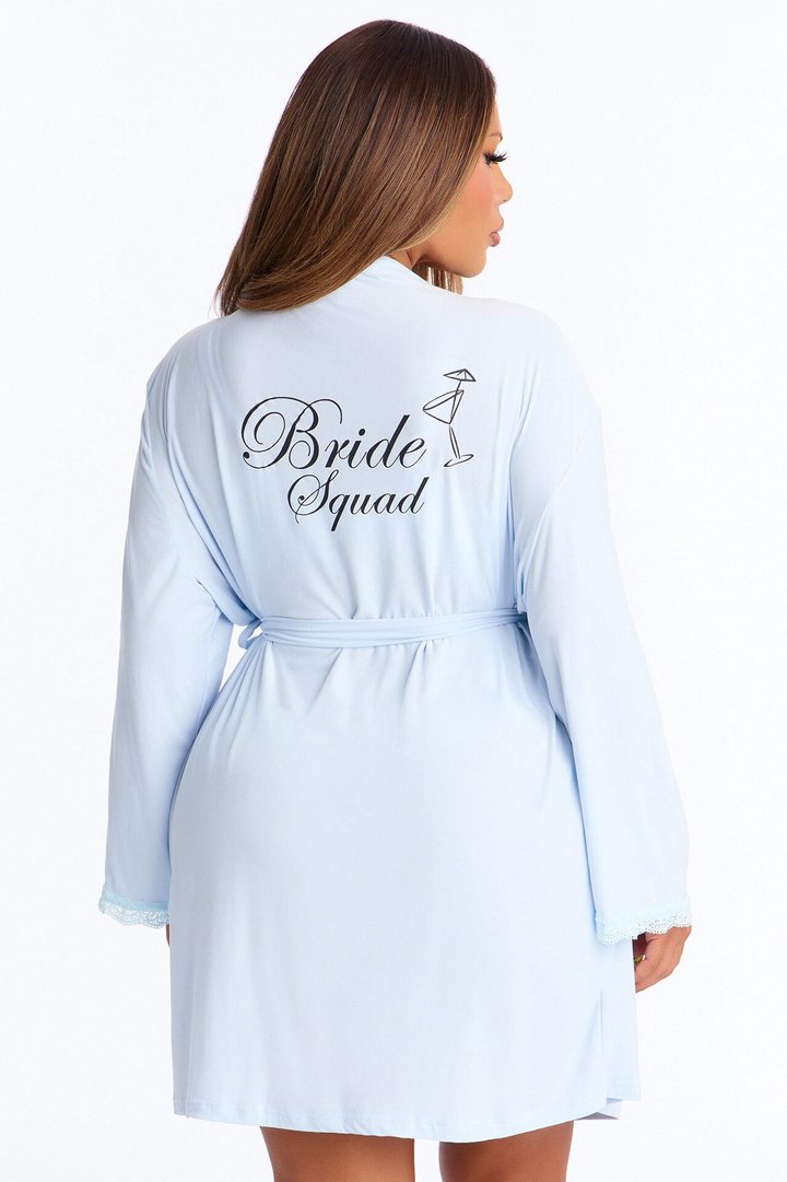 Squad Needs A Martini Robe - Light Blue
