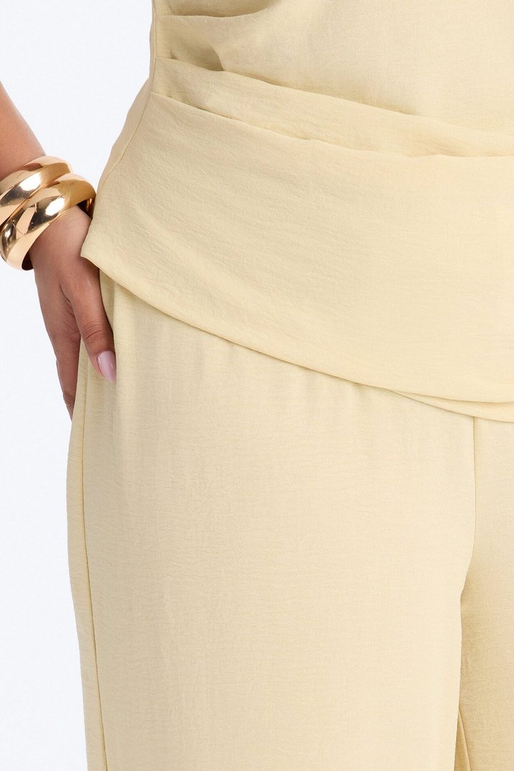 Best Influence High Neck Jumpsuit - Butter Yellow
