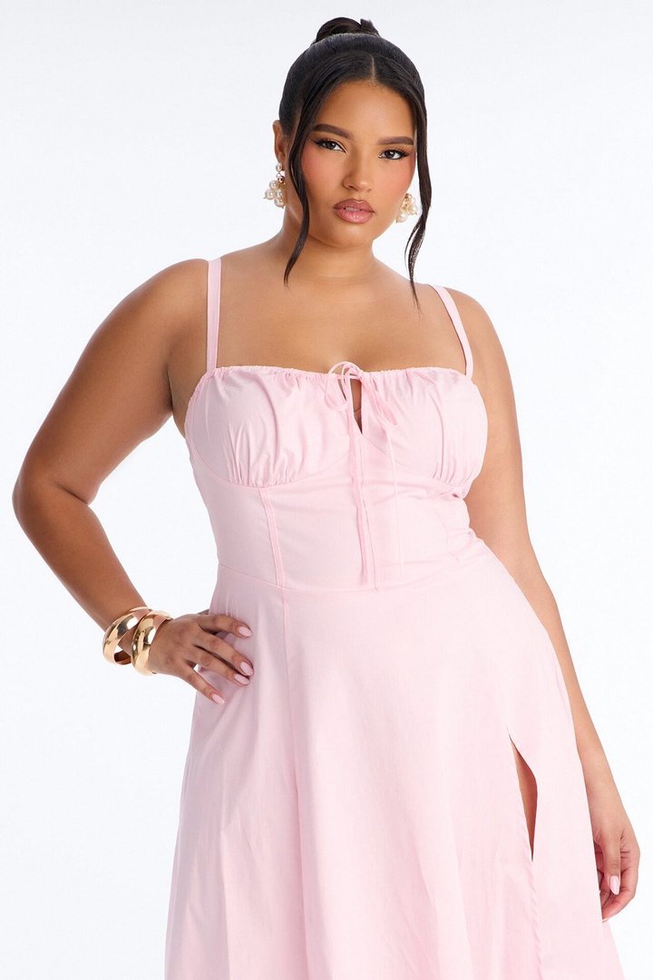 Juniper Midi Dress - Light Pink
