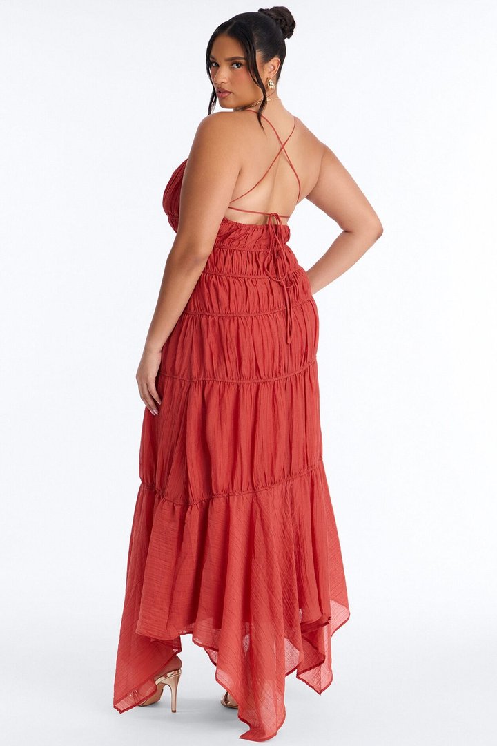 Pretty With Purpose Maxi Dress - Marsala