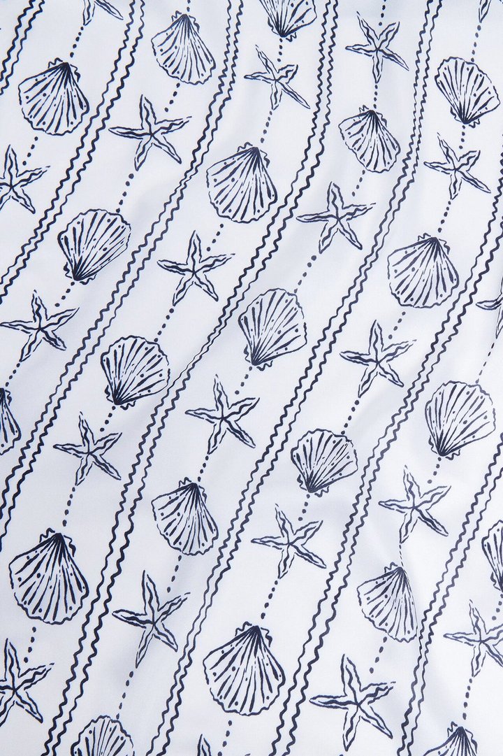 Tropical Novelty Satin Head Scarf - Black