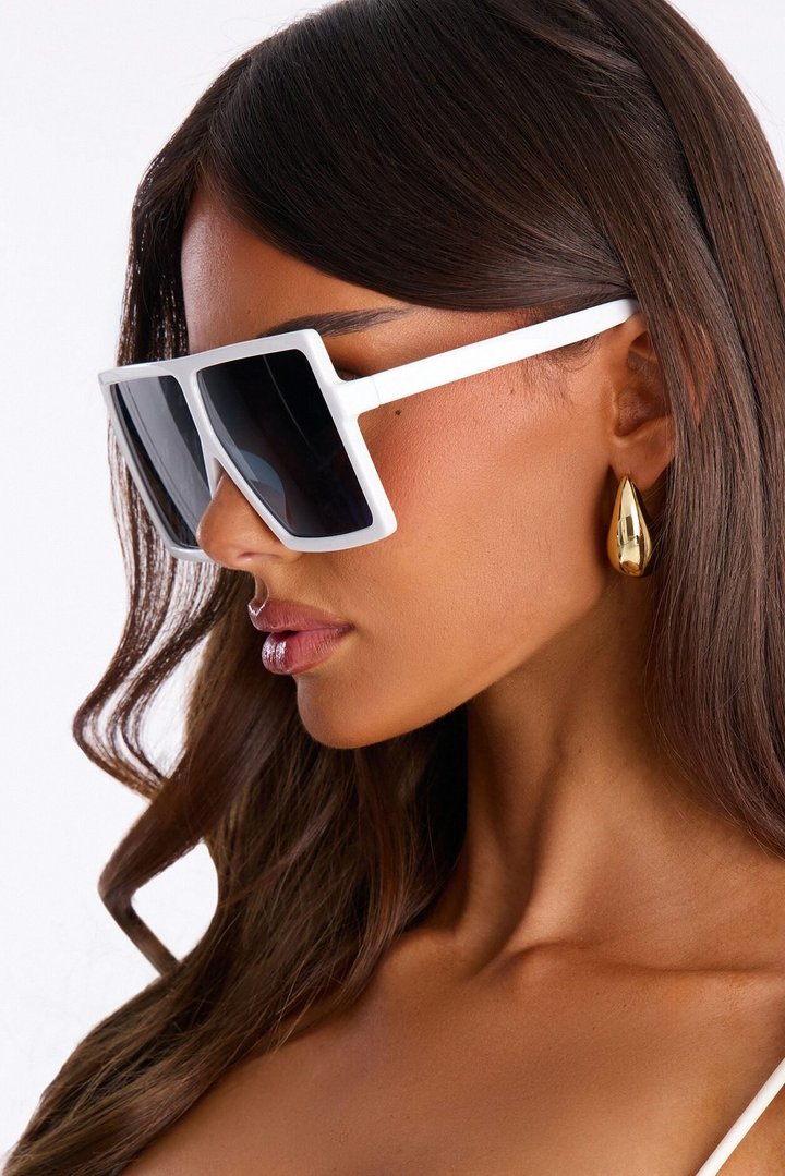 Be There Or Be Square Sunglasses - Ivory
