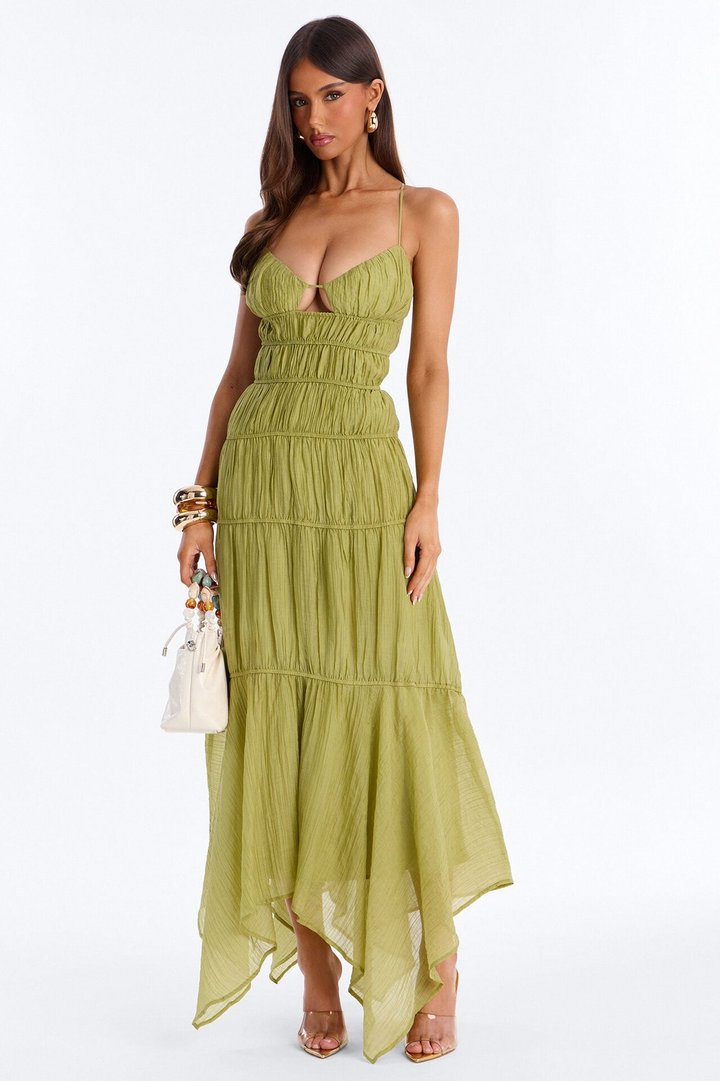 Pretty With Purpose Maxi Dress - Green