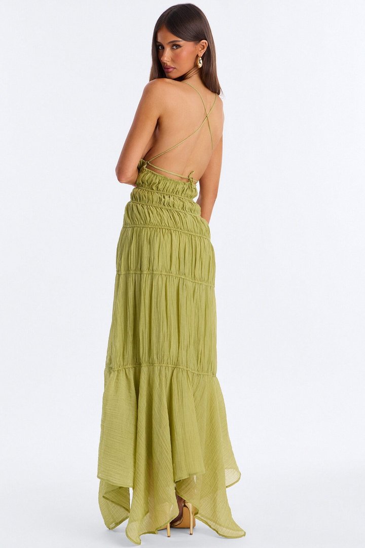 Pretty With Purpose Maxi Dress - Green