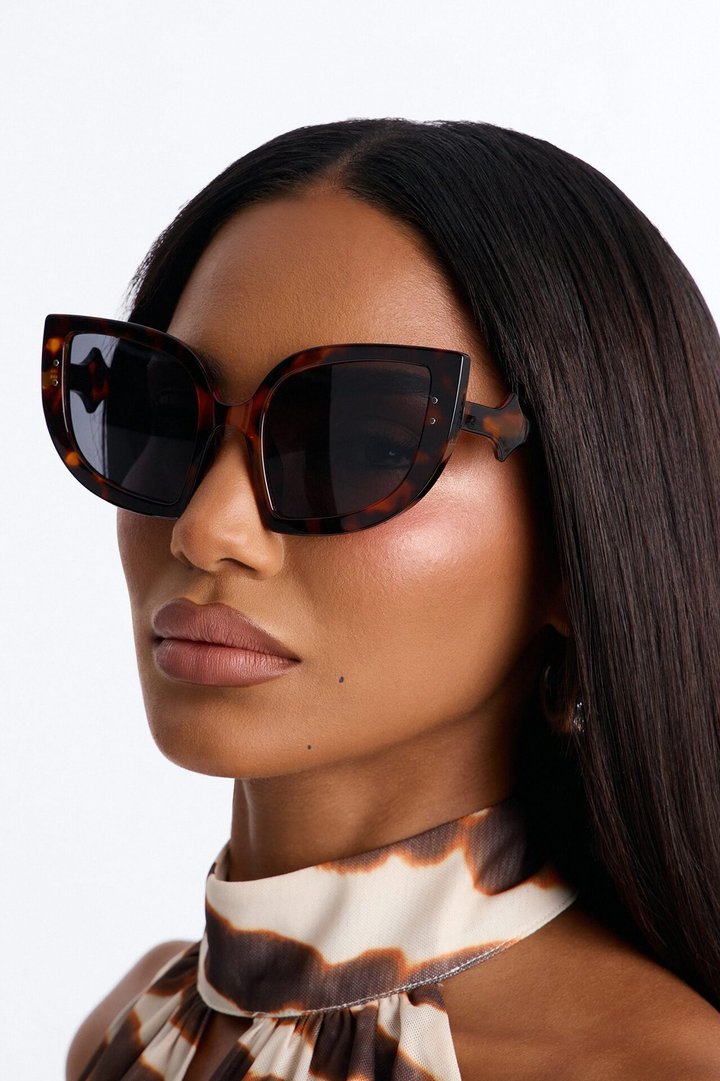Wise Cat Eye Sunglasses - Tortoise
