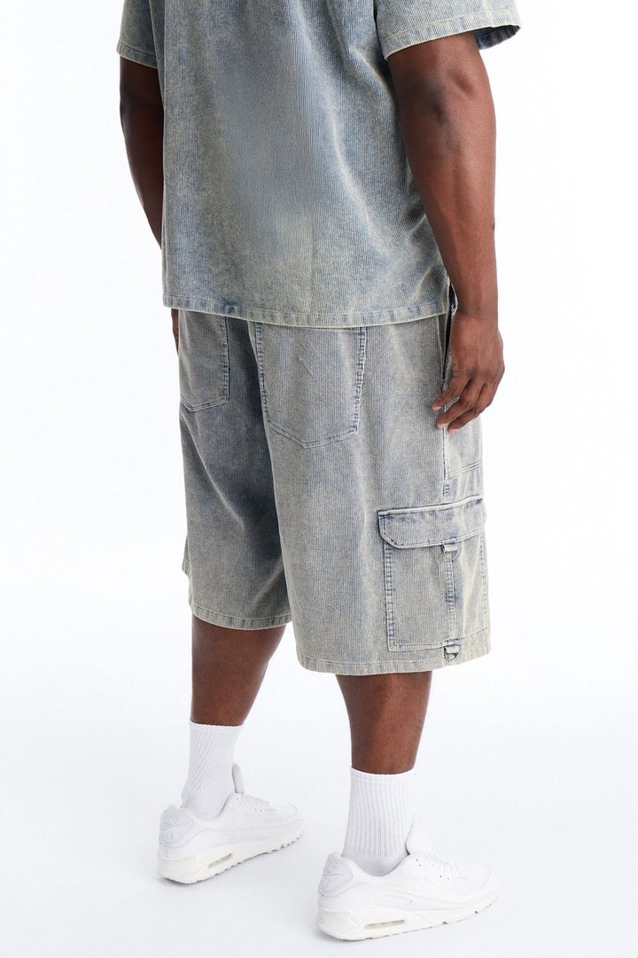 Ohio Corduroy Baggy Short - Blue