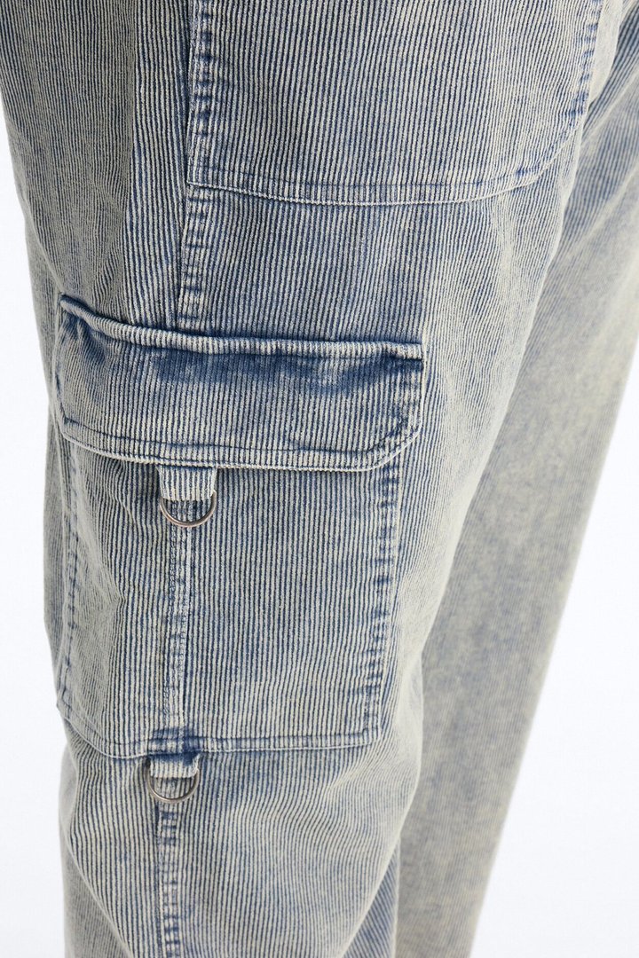 Ohio Corduroy Straight Pant - Blue