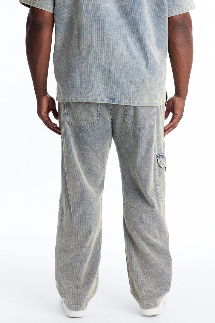 Ohio Corduroy Straight Pant - Blue