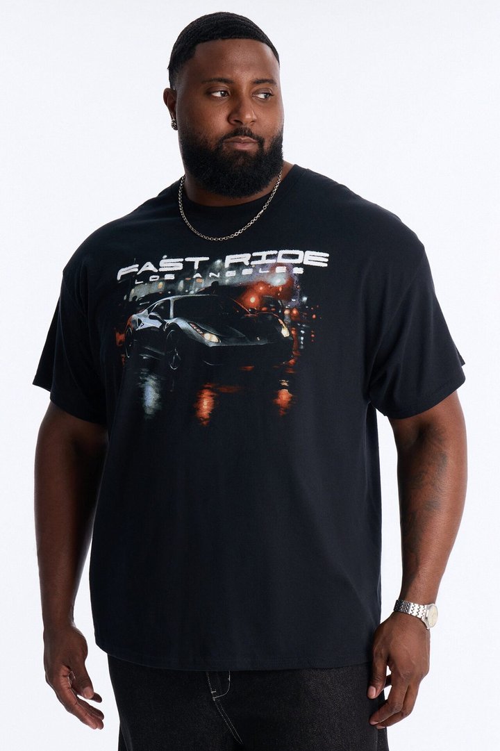 Fast Ride Fast Life Short Sleeve Tee - Black