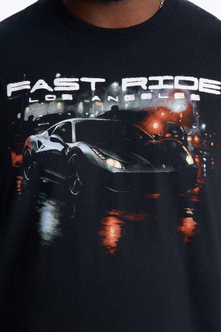 Fast Ride Fast Life Short Sleeve Tee - Black
