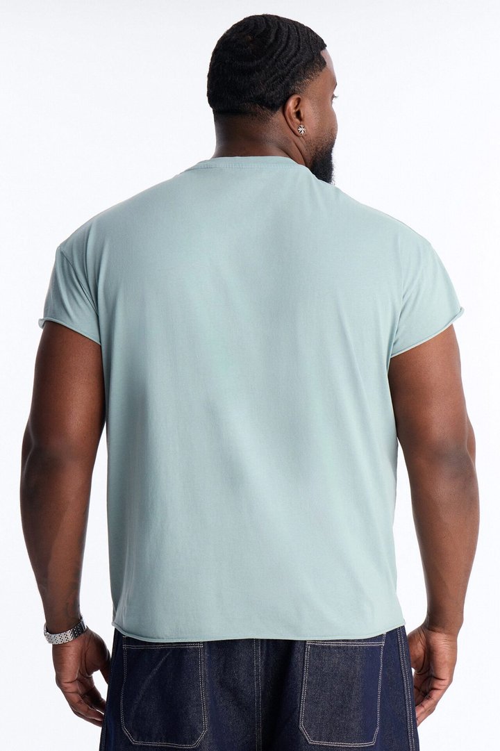 Tokyo Champs Vintage Muscle Tee - Light Blue