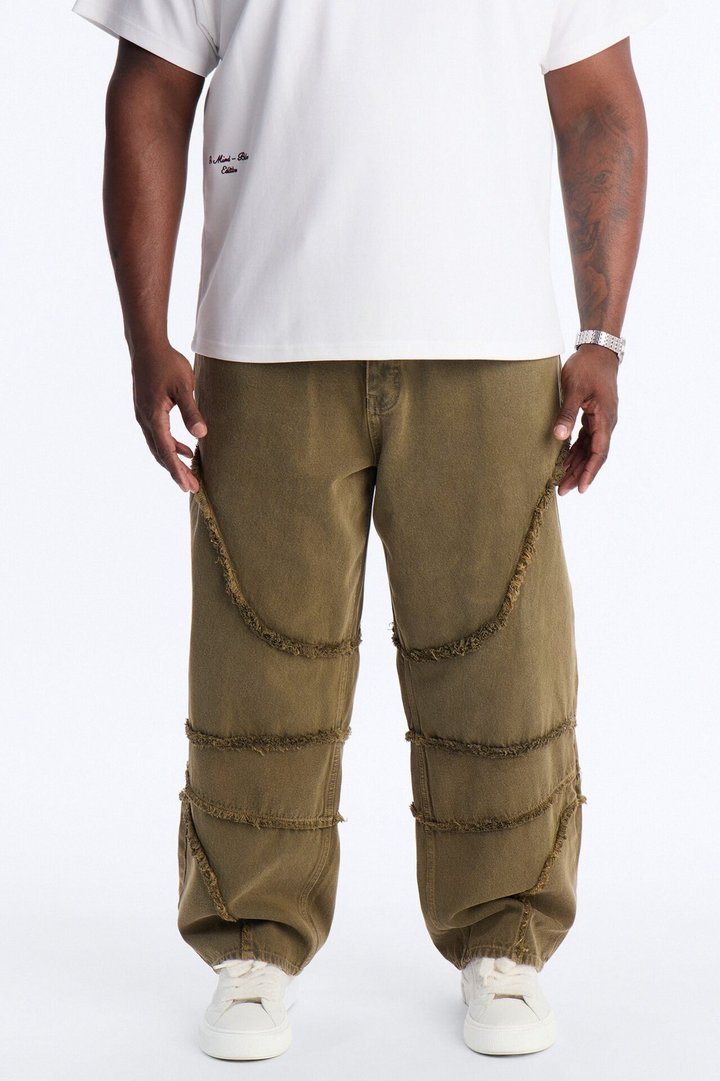 Barrel Urban Fray Jeans - Olive