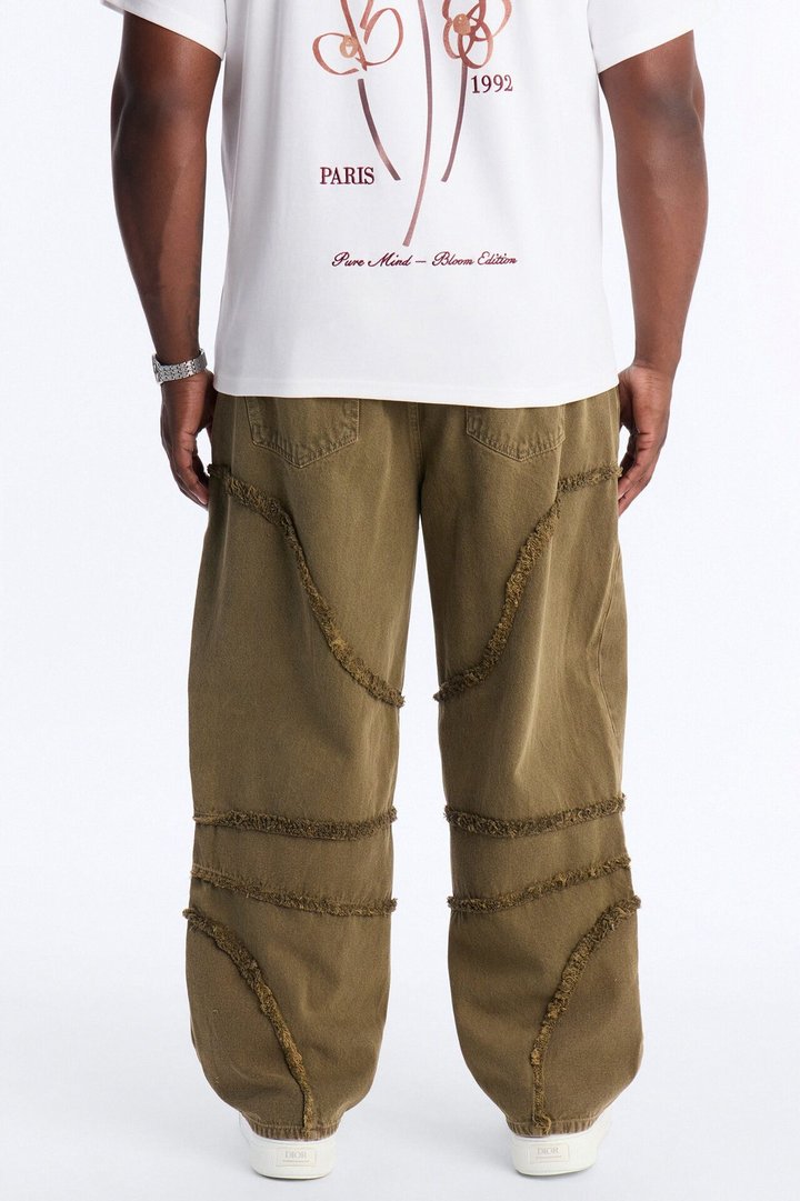 Barrel Urban Fray Jeans - Olive