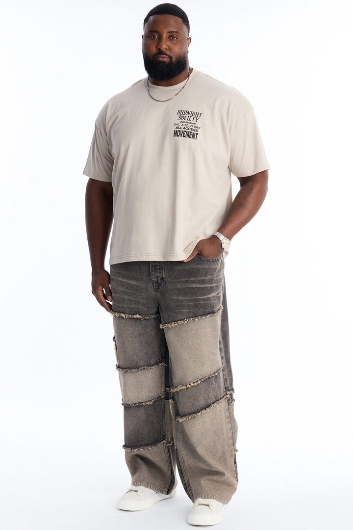 Midnight Society Boxy Short Sleeve Tee - Grey