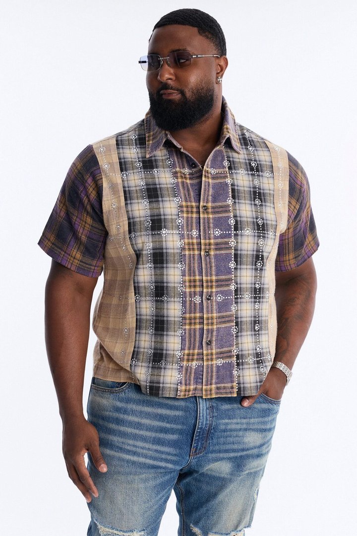 Urban Relic Plaid Button Up Shirt - Multi Color