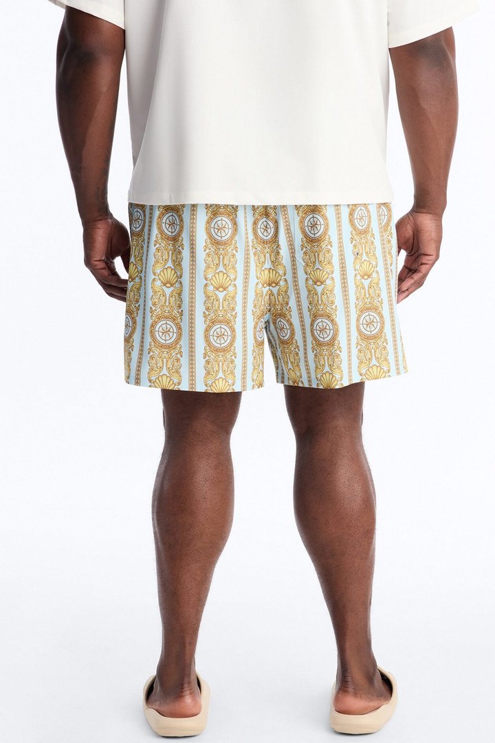 Beyond The Sea Swim Trunk 4″ - Light Blue