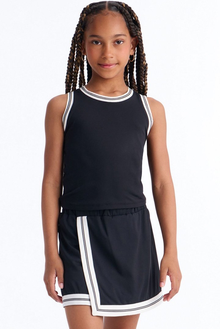 Mini Jade Active Skirt Set - Black