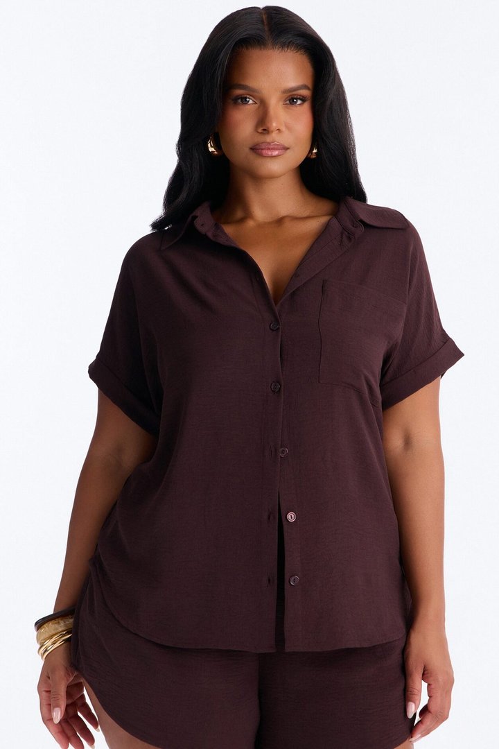 Hot Summer Short Set - Chocolate