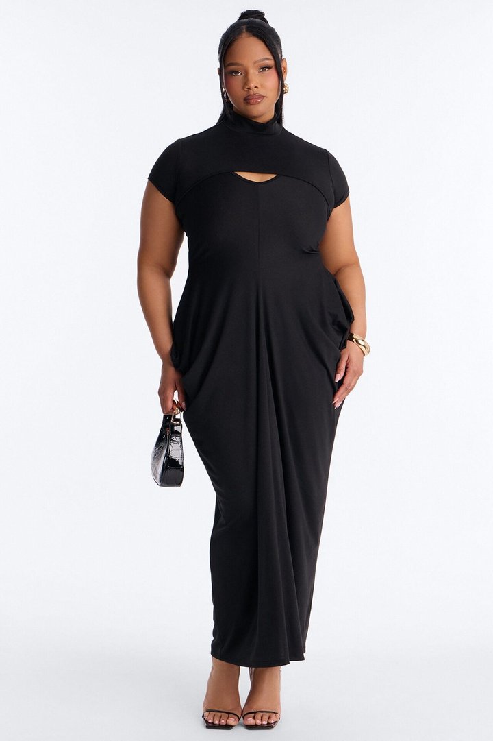 Daria Maxi Dress Set - Black