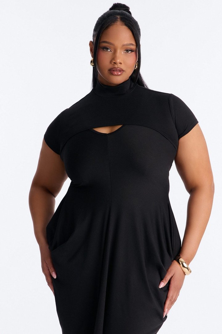 Daria Maxi Dress Set - Black