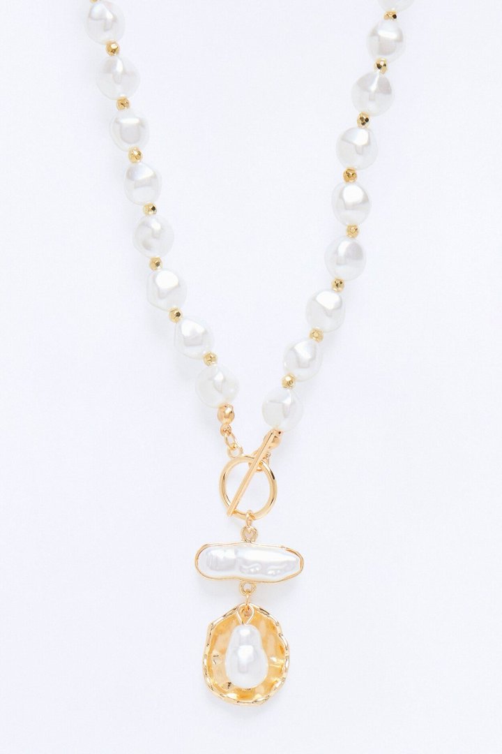Penelope Pearls Choker Necklace - Gold/combo
