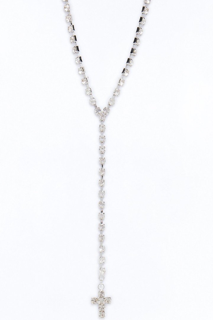 Altar Time Lariat Necklace - Silver